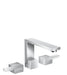 AXOR Edge Widespread Faucet 130 - Diamond Cut, 1.2 GPM