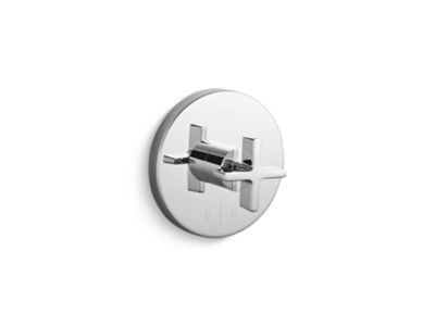 Kallista One Thermo Trim, H&C, Cross Handle