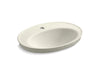 KOHLER K-2075-1 Serif 22-1/4" oval drop-in bathroom sink