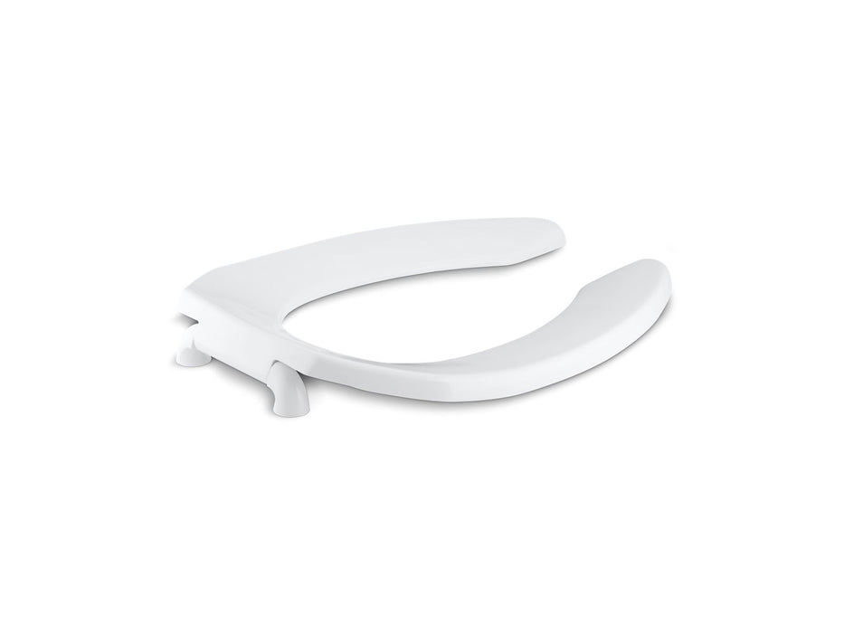 KOHLER K-4670-CA Lustra Commercial elongated toilet seat with antimicrobial agent and check hinge