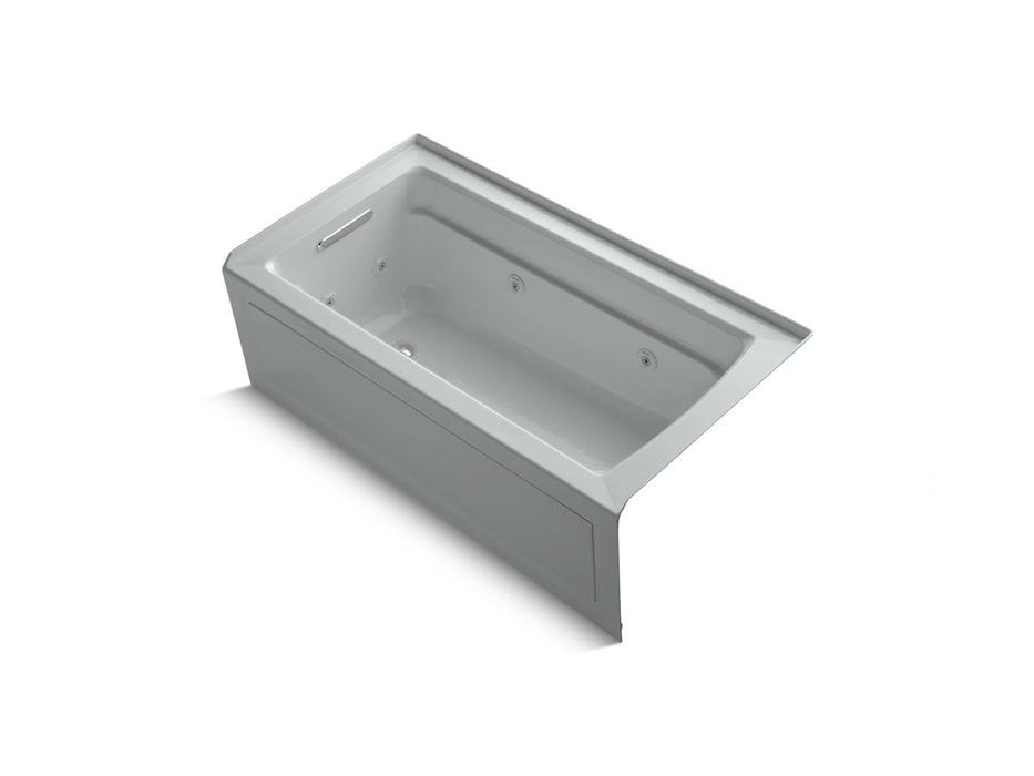 KOHLER K-1122-LA Archer 60" x 32" alcove whirlpool bath, left drain