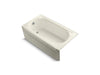 KOHLER Memoirs 60" x 33-3/4" alcove BubbleMassage air bath with Biscuit airjet color finish and left-hand drain