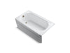 KOHLER Memoirs 60" x 33-3/4" alcove BubbleMassage air bath, left drain
