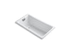 KOHLER Tea-for-Two 60" x 32" drop-in Heated BubbleMassage air bath