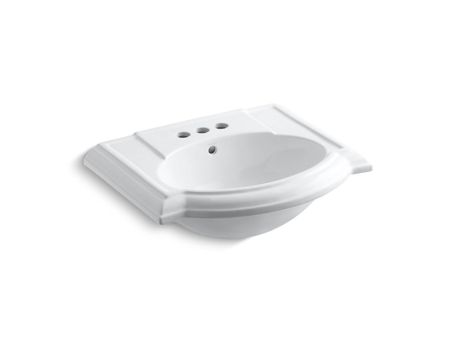 KOHLER Devonshire 24-1/4" rectangular pedestal bathroom sink