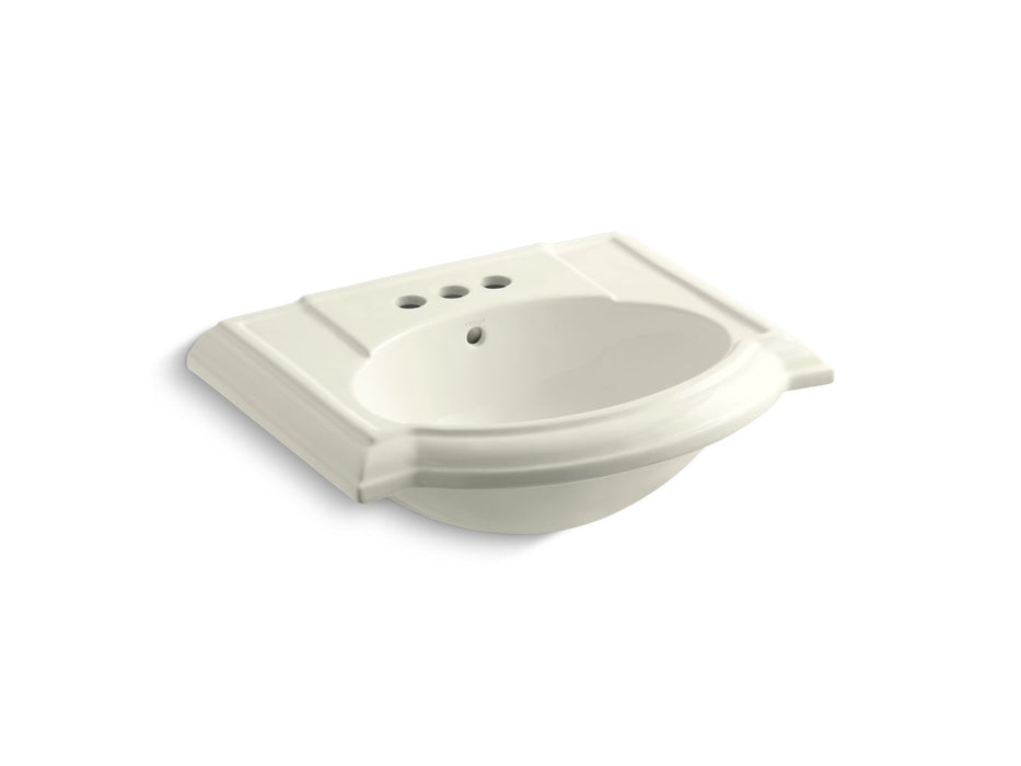 KOHLER Devonshire 24-1/4" rectangular pedestal bathroom sink