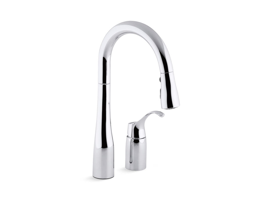 KOHLER K-649 Simplice Pull-down bar sink faucet with three-function sprayhead