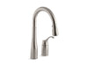 KOHLER K-649 Simplice Pull-down bar sink faucet with three-function sprayhead