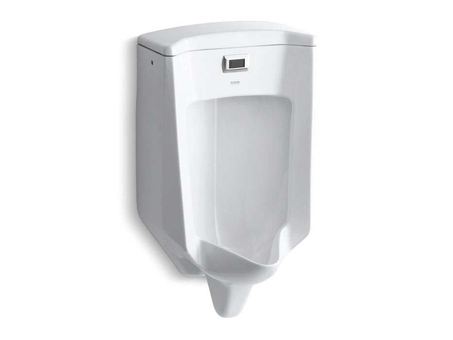 KOHLER Bardon™ Wall-hung rear-spud touchless urinal, 0.5 gpf