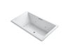 KOHLER K-1174-JH Underscore 72" x 42" drop-in heated whirlpool bath