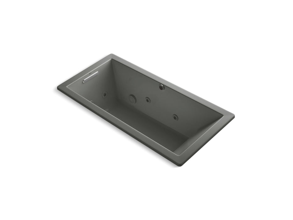 KOHLER K-1822-JH Underscore 66" x 32" drop-in heated whirlpool bath