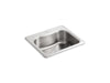 KOHLER K-3362-1 Staccato 25" top-mount single-bowl kitchen sink