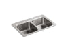 KOHLER Verse 33" top-mount double-bowl kitchen sink