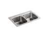 KOHLER K-5267-4 Verse 33" top-mount double-bowl kitchen sink