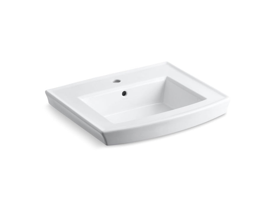 KOHLER Archer 24" rectangular pedestal bathroom sink