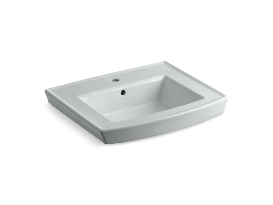 KOHLER Archer 24" rectangular pedestal bathroom sink