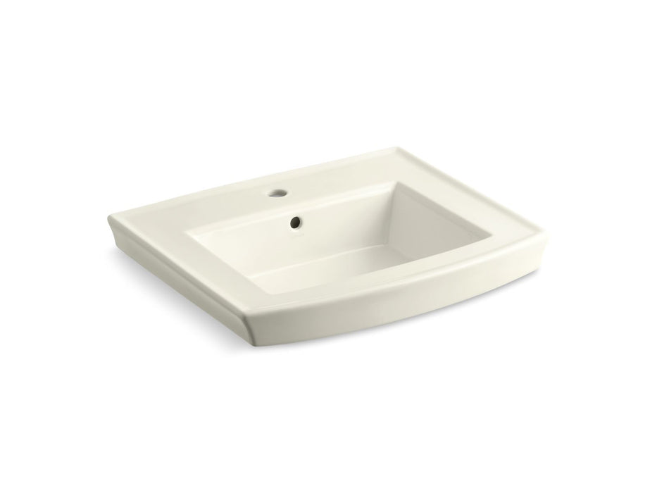 KOHLER Archer 24" rectangular pedestal bathroom sink