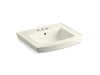 KOHLER Archer 24" rectangular pedestal bathroom sink