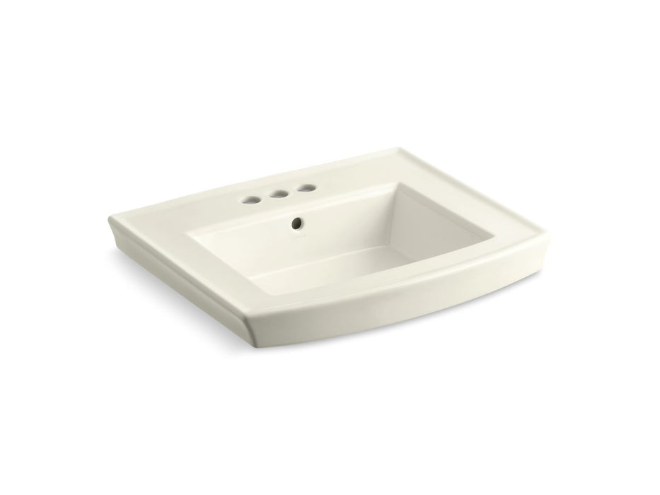 KOHLER Archer 24" rectangular pedestal bathroom sink