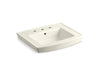 KOHLER Archer 24" rectangular pedestal bathroom sink
