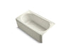 KOHLER Memoirs 60" x 33-3/4" alcove BubbleMassage air bath with Biscuit airjet color finish and right-hand drain
