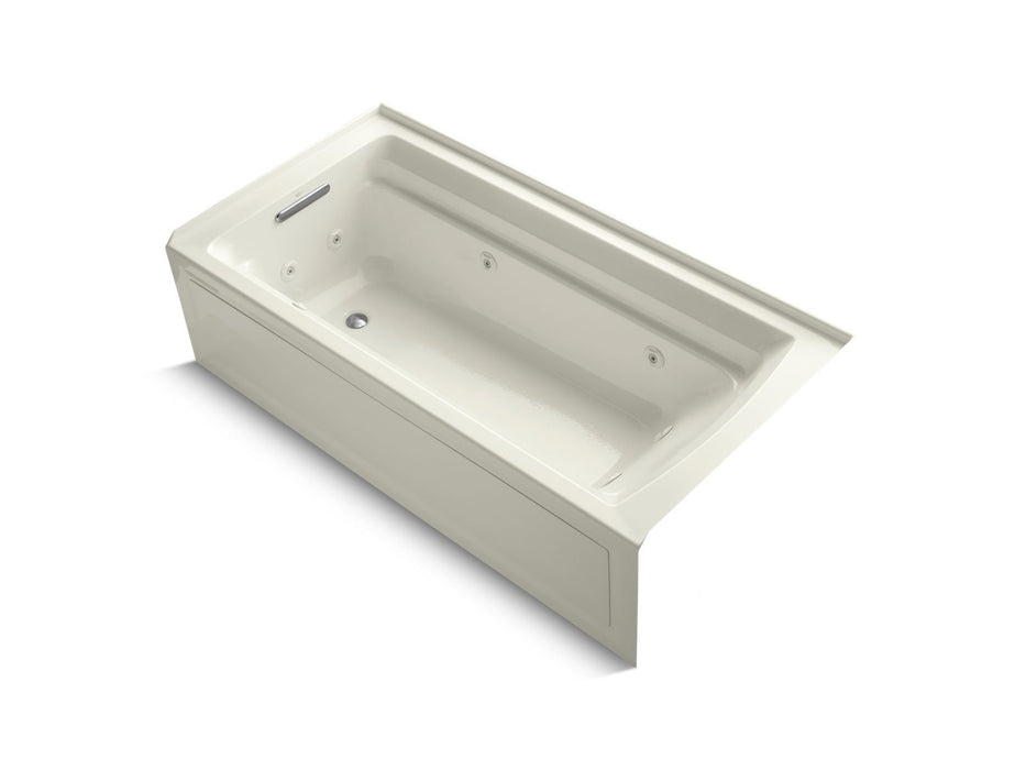 KOHLER K-1124-HL Archer 72" x 36" alcove whirlpool bath with alcove, left drain