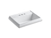 KOHLER K-2991-4 Tresham 21-3/4" rectangular drop-in bathroom sink