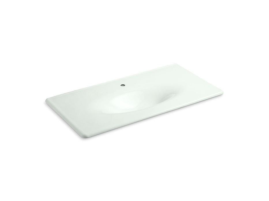 KOHLER K-3052-1 Iron/Impressions 43" Enameled cast iron vanity top with integrated oval sink