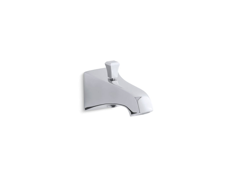 KOHLER K-496-V Memoirs Stately Wall-mount bath spout with Deco design and diverter