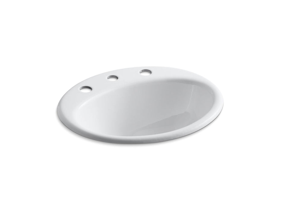 KOHLER Farmington 19-1/4" oval drop-in bathroom sink