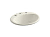 KOHLER K-2905-8 Farmington 19-1/4" oval drop-in bathroom sink