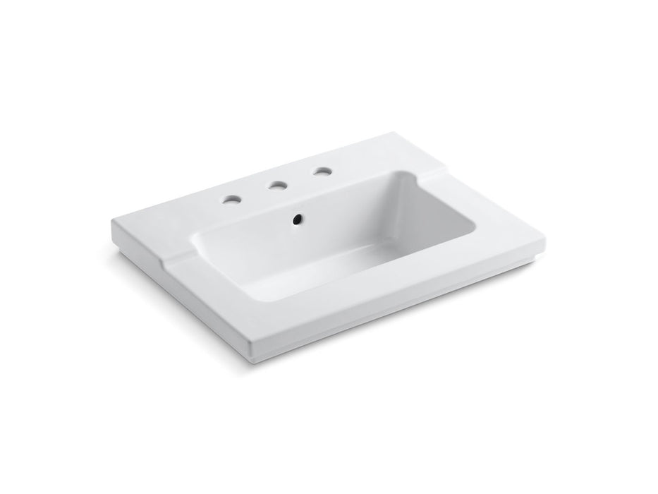 KOHLER K-2979-8 Tresham Vanity-top bathroom sink with 8" widespread faucet holes