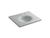KOHLER Iron/Impressions 25" Enameled cast iron vanity top with integrated round sink