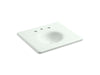 KOHLER Iron/Impressions 25" Enameled cast iron vanity top with integrated round sink