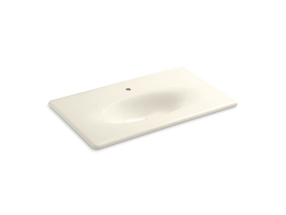KOHLER Iron/Impressions 37" Enameled cast iron vanity top with integrated oval sink