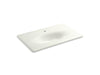 KOHLER Iron/Impressions 37" Enameled cast iron vanity top with integrated oval sink