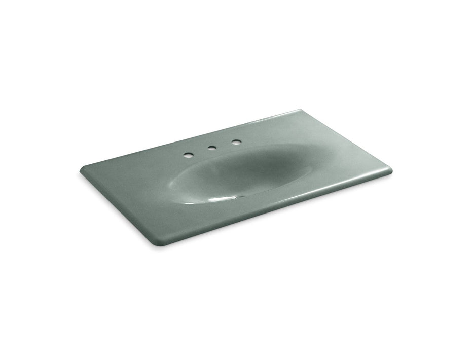 KOHLER Iron/Impressions 37" Enameled cast iron vanity top with integrated oval sink