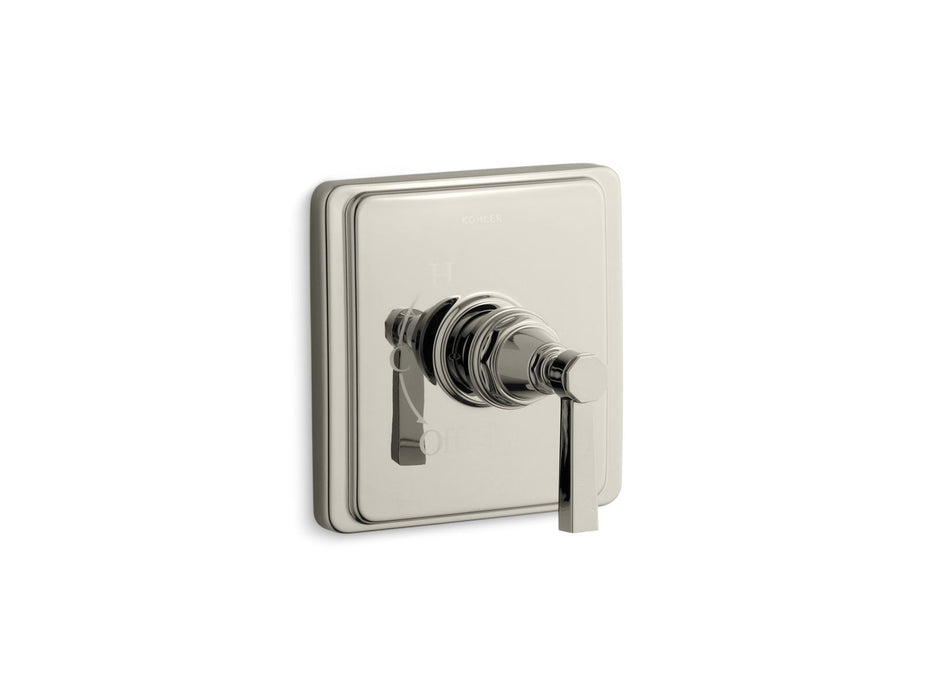 KOHLER K-TS13135-4A Pinstripe Pure Rite-Temp valve trim with lever handle