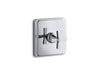 KOHLER K-T13173-3A Pinstripe Pure MasterShower temperature control valve trim with Lever handle