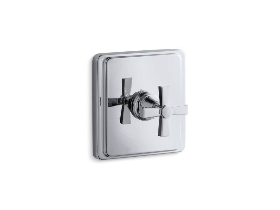 KOHLER K-T13173-3A Pinstripe Pure MasterShower temperature control valve trim with Lever handle