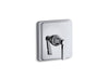 KOHLER K-T13173-4A Pinstripe MasterShower temperature control valve trim with Lever handle
