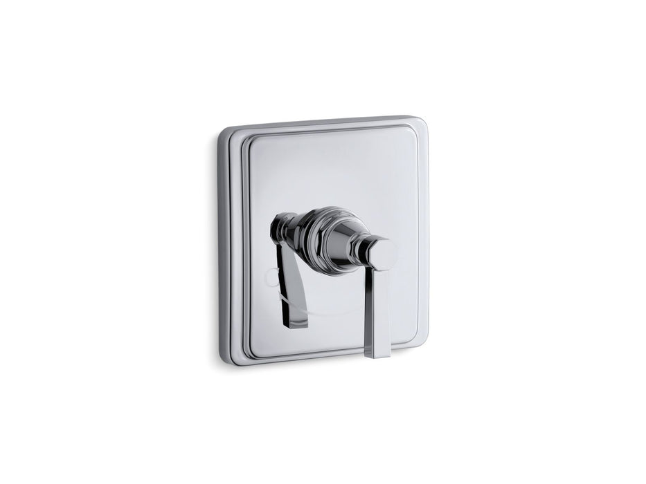 KOHLER K-T13173-4A Pinstripe MasterShower temperature control valve trim with Lever handle