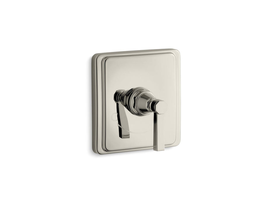 KOHLER K-T13173-4A Pinstripe MasterShower temperature control valve trim with Lever handle