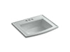 KOHLER Archer 22-3/4" rectangular drop-in bathroom sink