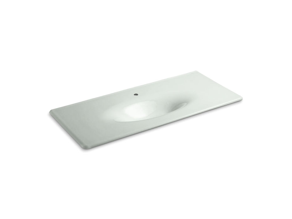 KOHLER Iron/Impressions 49" Enameled cast iron vanity top with integrated oval sink