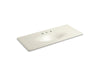 KOHLER Iron/Impressions 49" Enameled cast iron vanity top with integrated oval sink