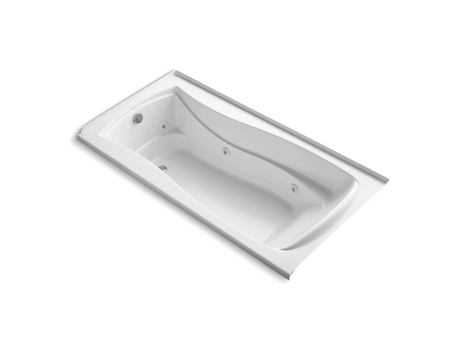 KOHLER K-1257-LW Mariposa 72" x 36" alcove whirlpool bath with Bask heated surface, left drain