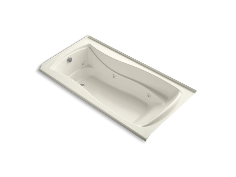 KOHLER K-1257-LW Mariposa 72" x 36" alcove whirlpool bath with Bask heated surface, left drain