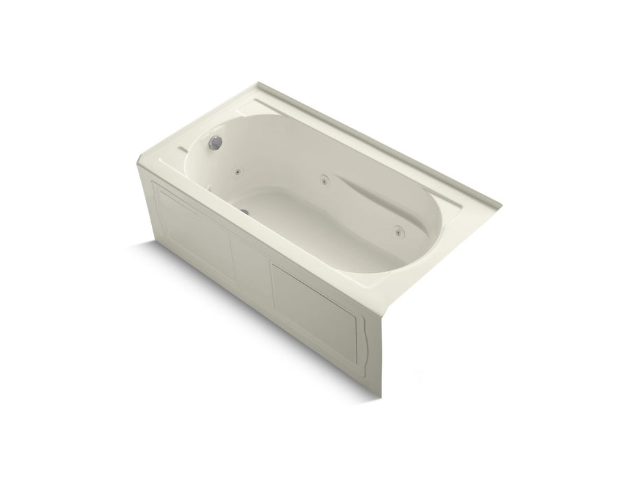 KOHLER Devonshire 60" x 32" alcove whirlpool bath, left drain