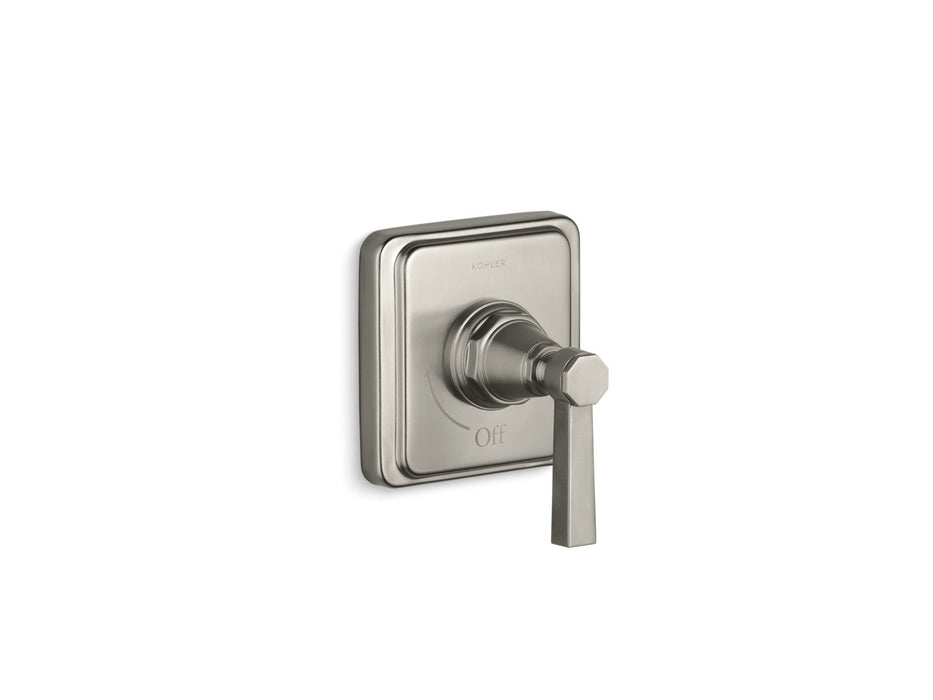 KOHLER K-T13174-4A Pinstripe Pure MasterShower volume control valve trim with lever handle